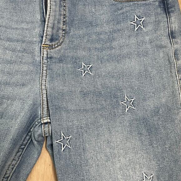 Hollister Curvy High Rise Crop Super Skinny Star Jeans Size 9 29 Denim Stretch - Picture 2 of 5